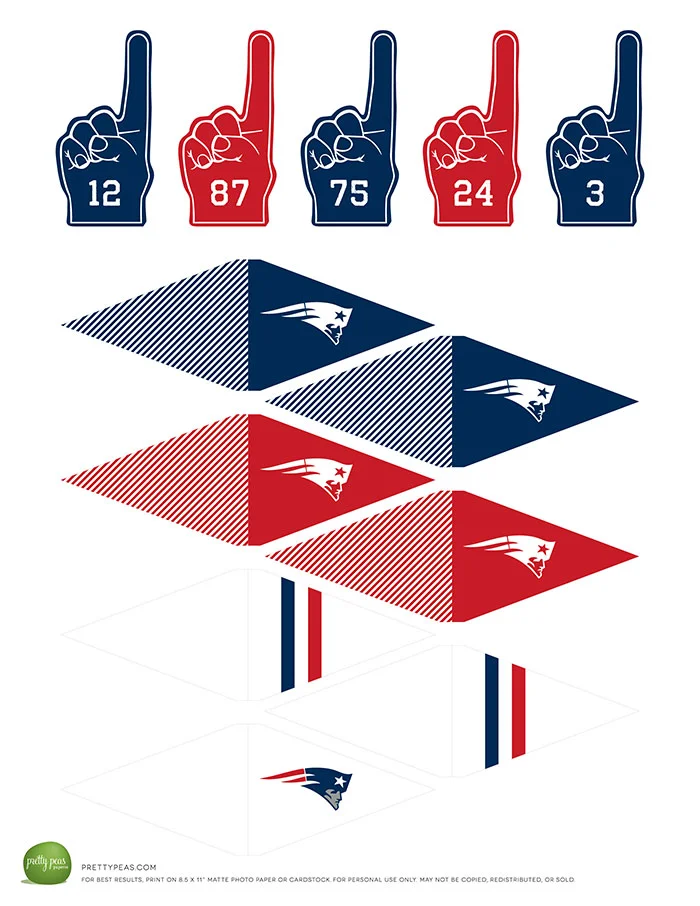 Free Printable Seahawks And Patriots Cupcake Toppers Super Bowl Xlix Pretty Peas Paperie