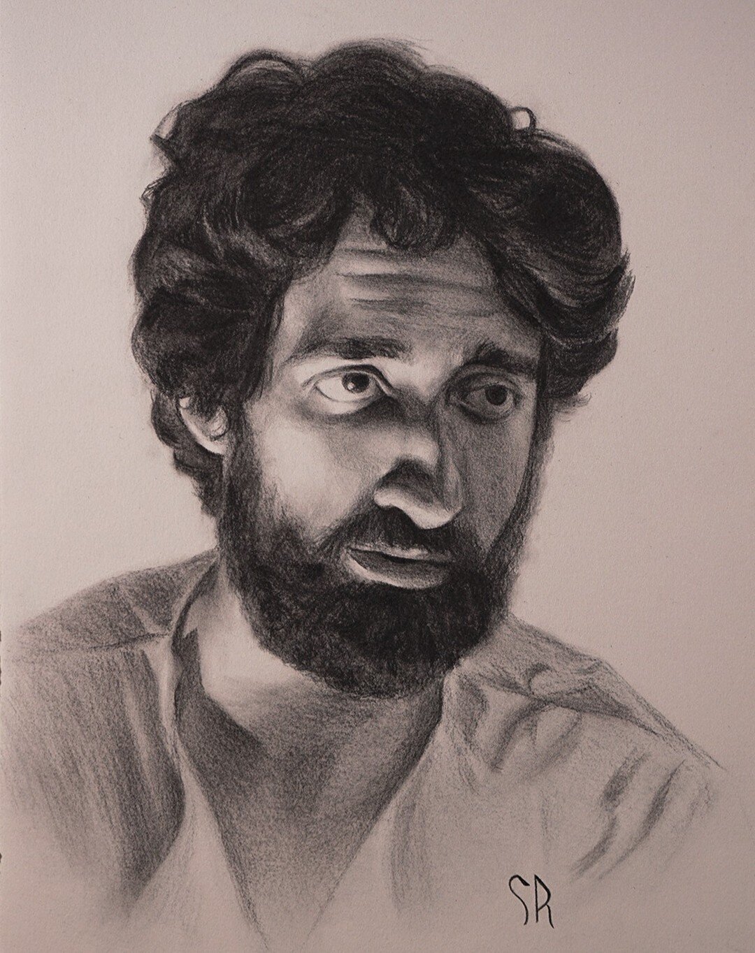 I've been getting back into charcoal portraits lately. It's been nice to work traditionally and at a larger scale. This picture of James is vine charcoal, compressed charcoal, and graphite on Rives BFK, 15&quot; x 11.5&quot;. 

 #charcoal #charcoaldr