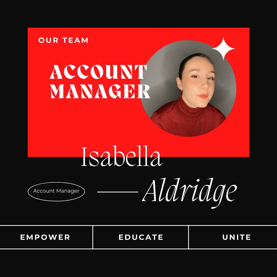 Meet the team: Part 2! We're small but mighty, and excited to offer a mentorship program for young women looking to expand their interests into the world of #digitalmarketing and #brandpartnerships. Welcome Isabella Aldridge (Bella for short)- an NYC