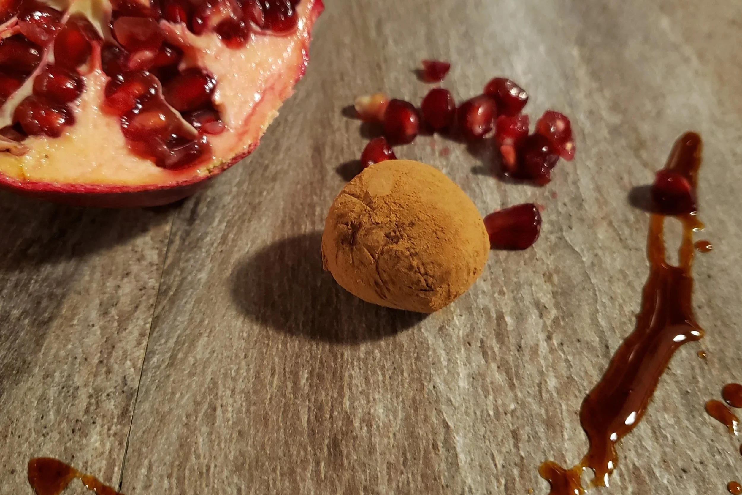 Pomegranate Molasses Truffles