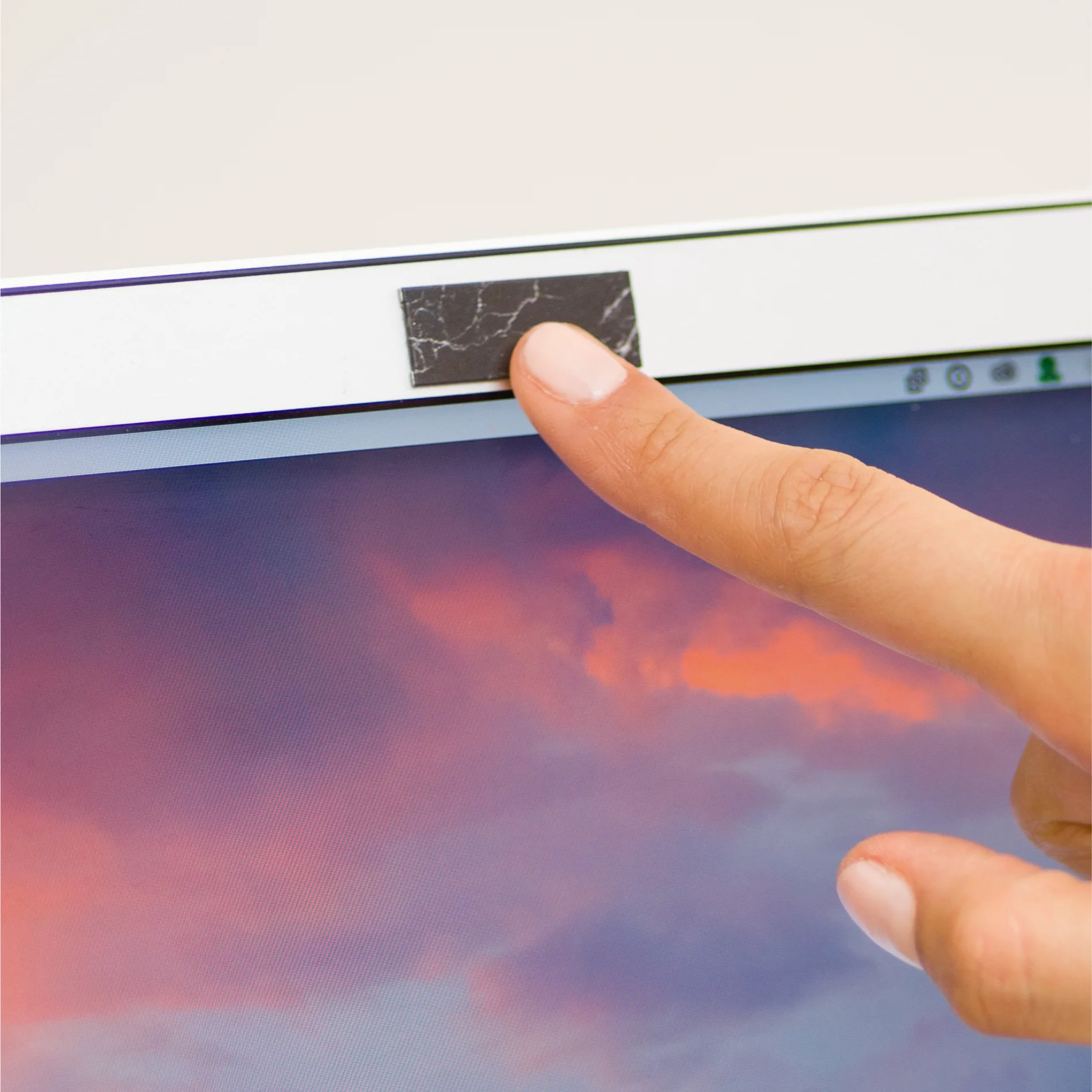 Webcam Cover, Black Marble