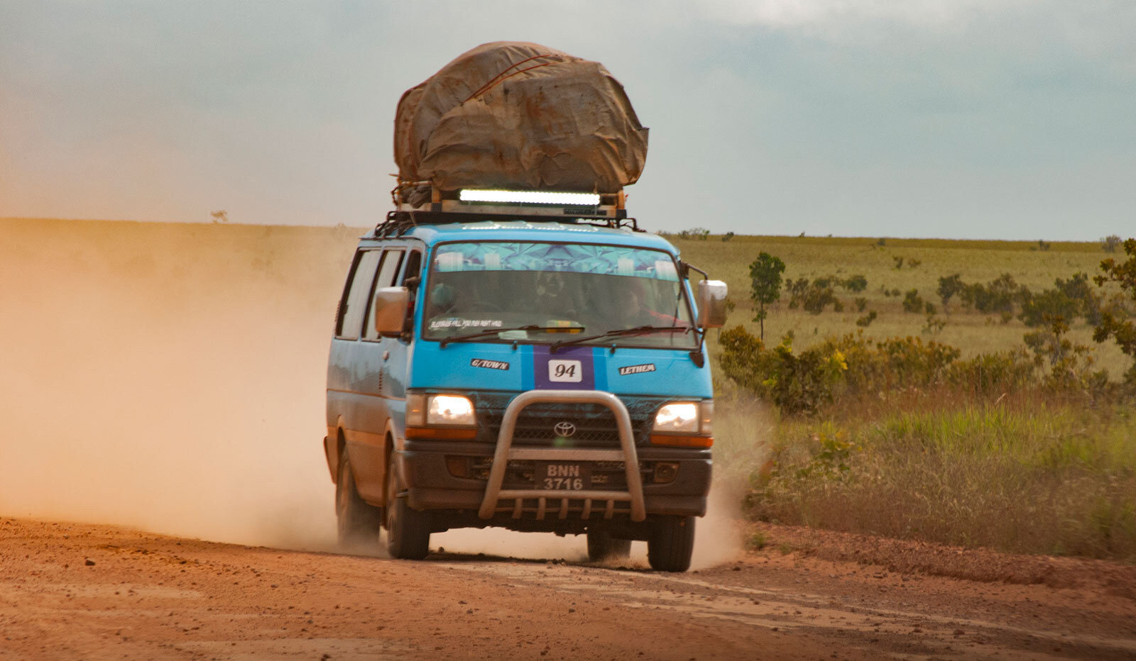  These minibuses carry passengers on the dirt road from Georgetown, Guyana’s capital, to the border crossing with Brazil in Lethem. It takes about 12 hours on a good day and sometimes can’t be done at all, when the rain turns the road into a mudbath.