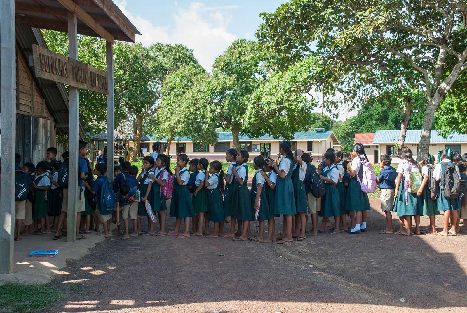  We were lucky to visit on the day of a “reading rodeo” with children visiting from the surrounding villages.  Photo © Tina Leme Scott  