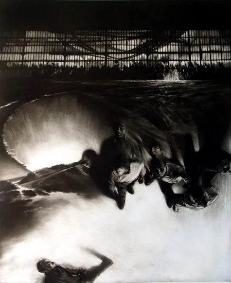 Horizontal 10, Mezzotint by Maurice Pasternak