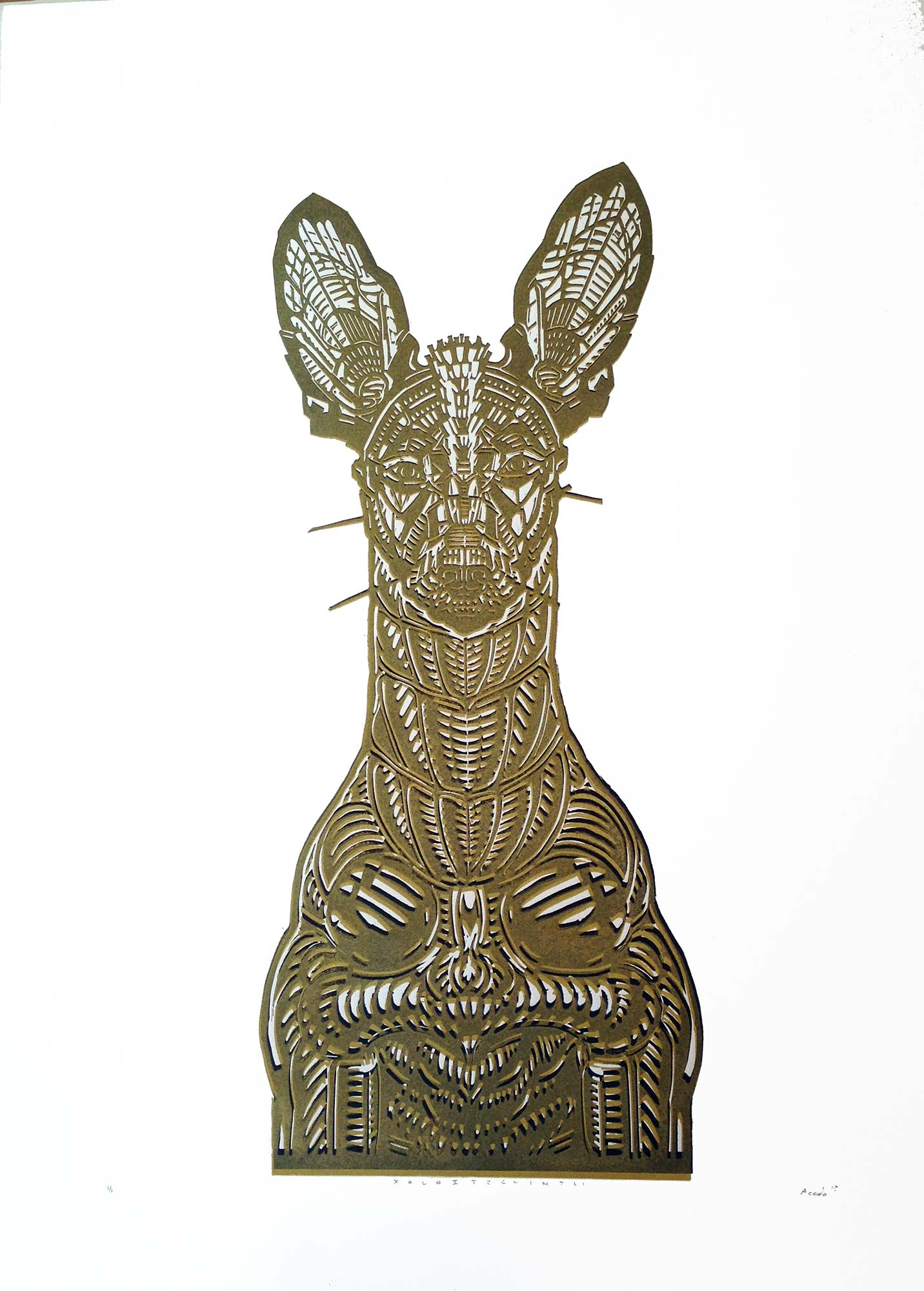 Xolo Iscuintli (gold)