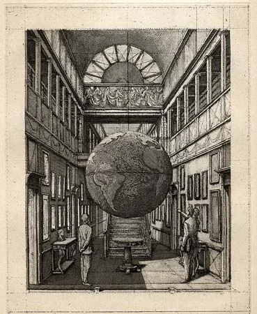 Entrance Hall with Globe with Margins