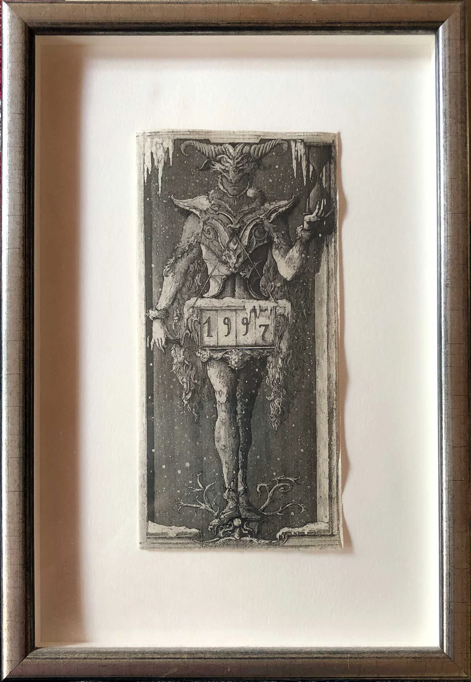 New Year's Card - 1997 (framed)