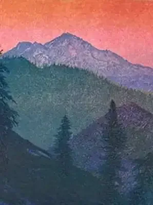 Evening Light, Mt. Shasta  by Stephen McMillan