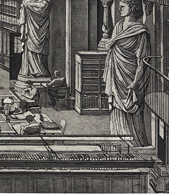 Les Lecteurs de la salle Labrouste, by Erik Desmazieres