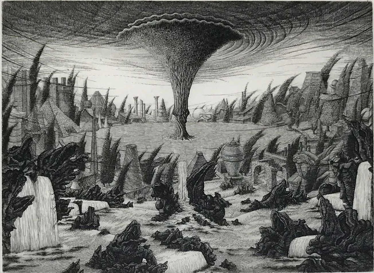 L'Ouie, etching by Francois Houtin