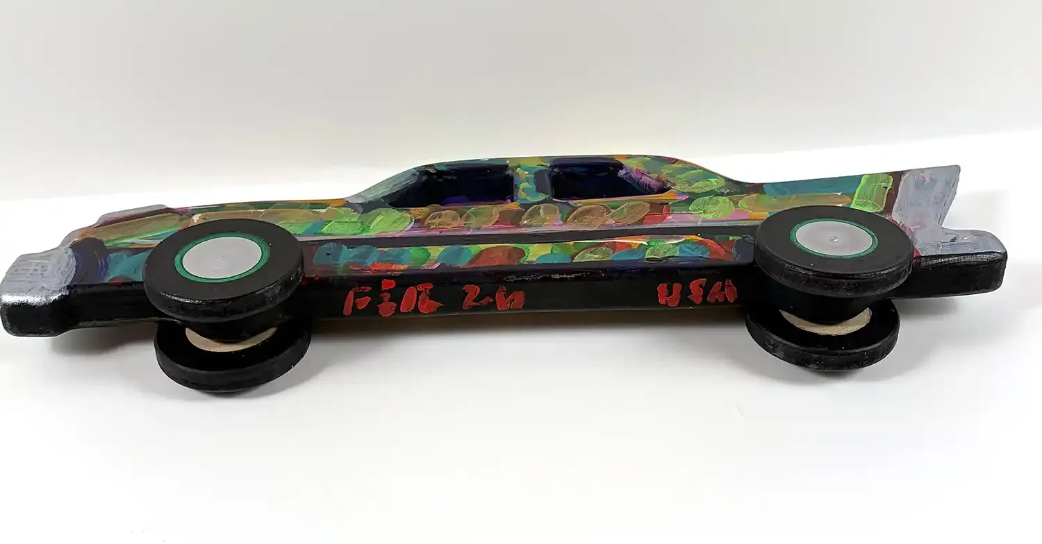 Signature Hand-carved two window  car frank Romero