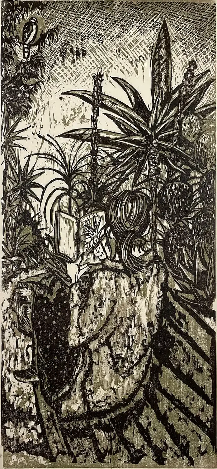 Drawing in a Cactus Garden