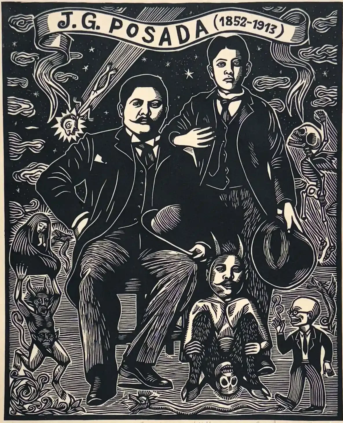 Posada y su hijo (Posada and his son)