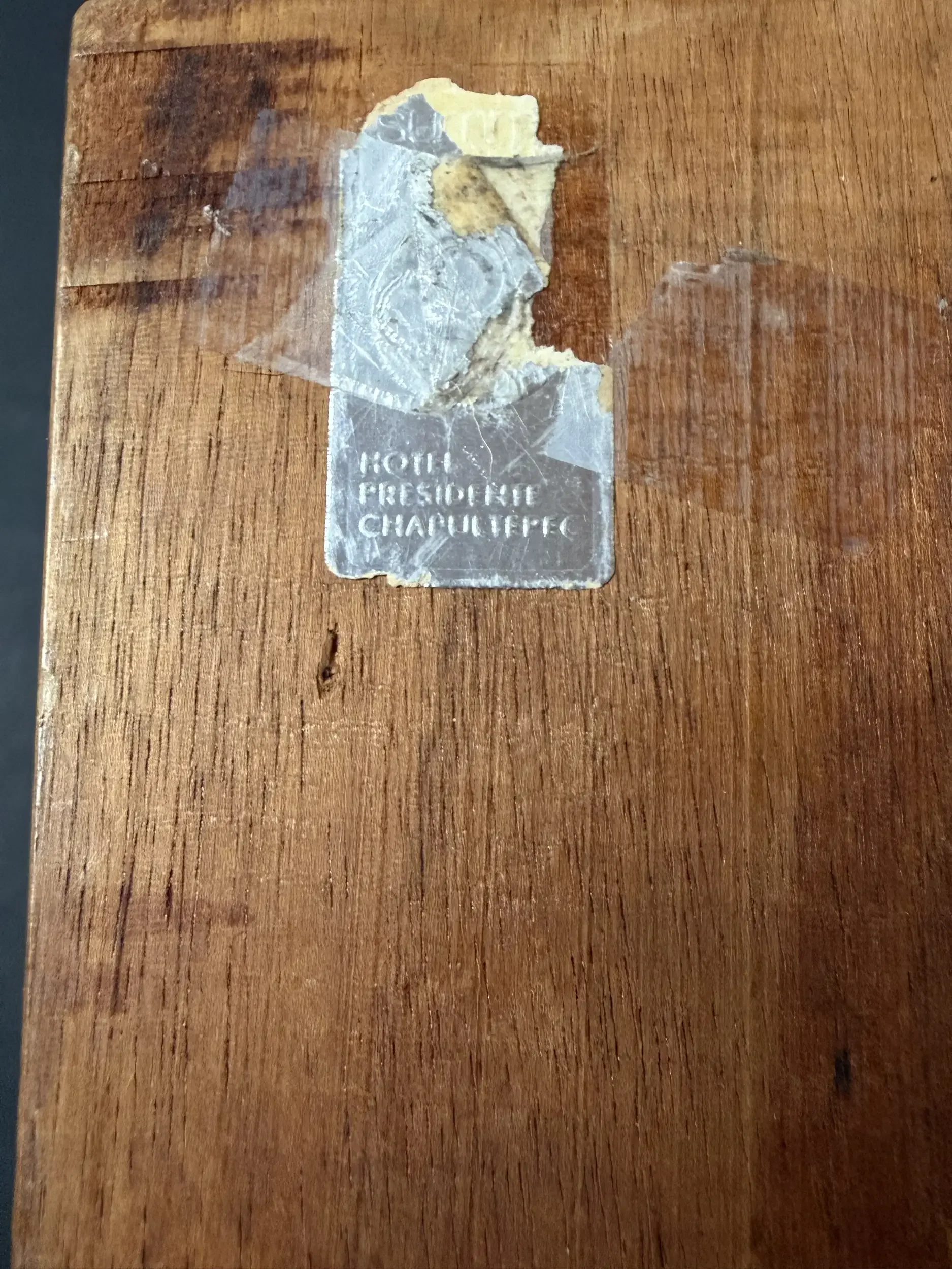 tag from Hotel Presidente Chapultepec