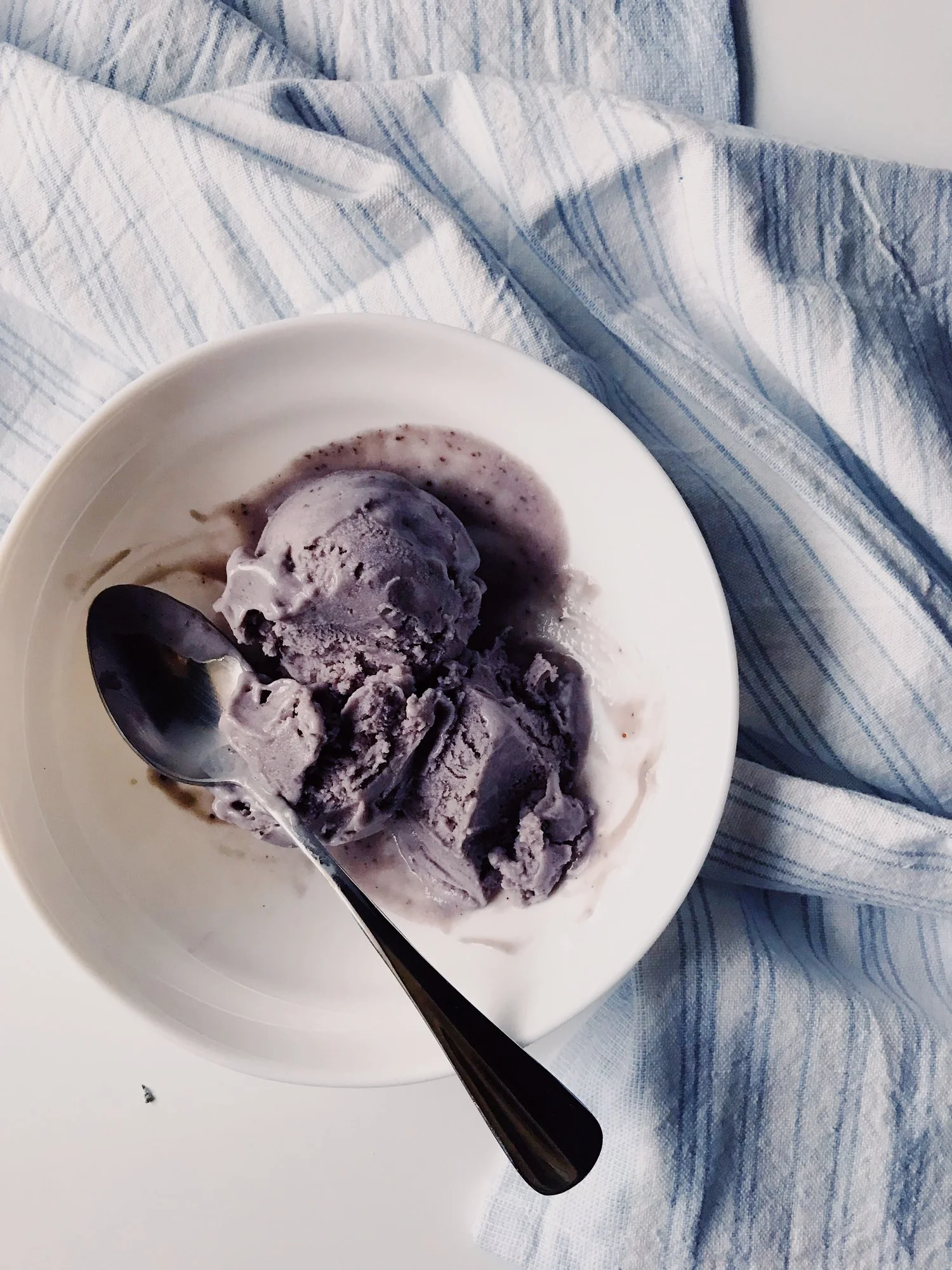 Blueberry Lavender Ice Cream