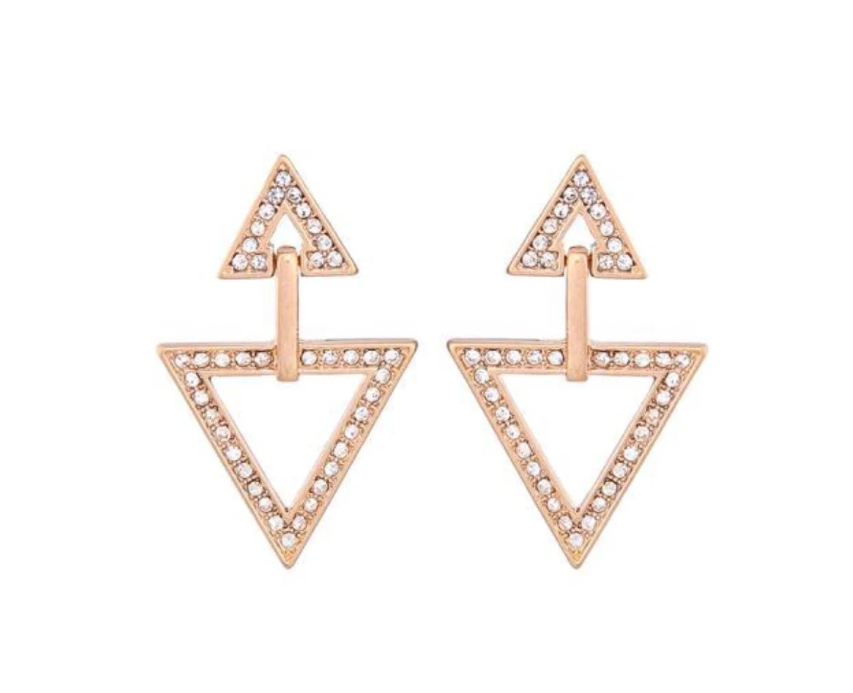 Triangle Pendant Earring