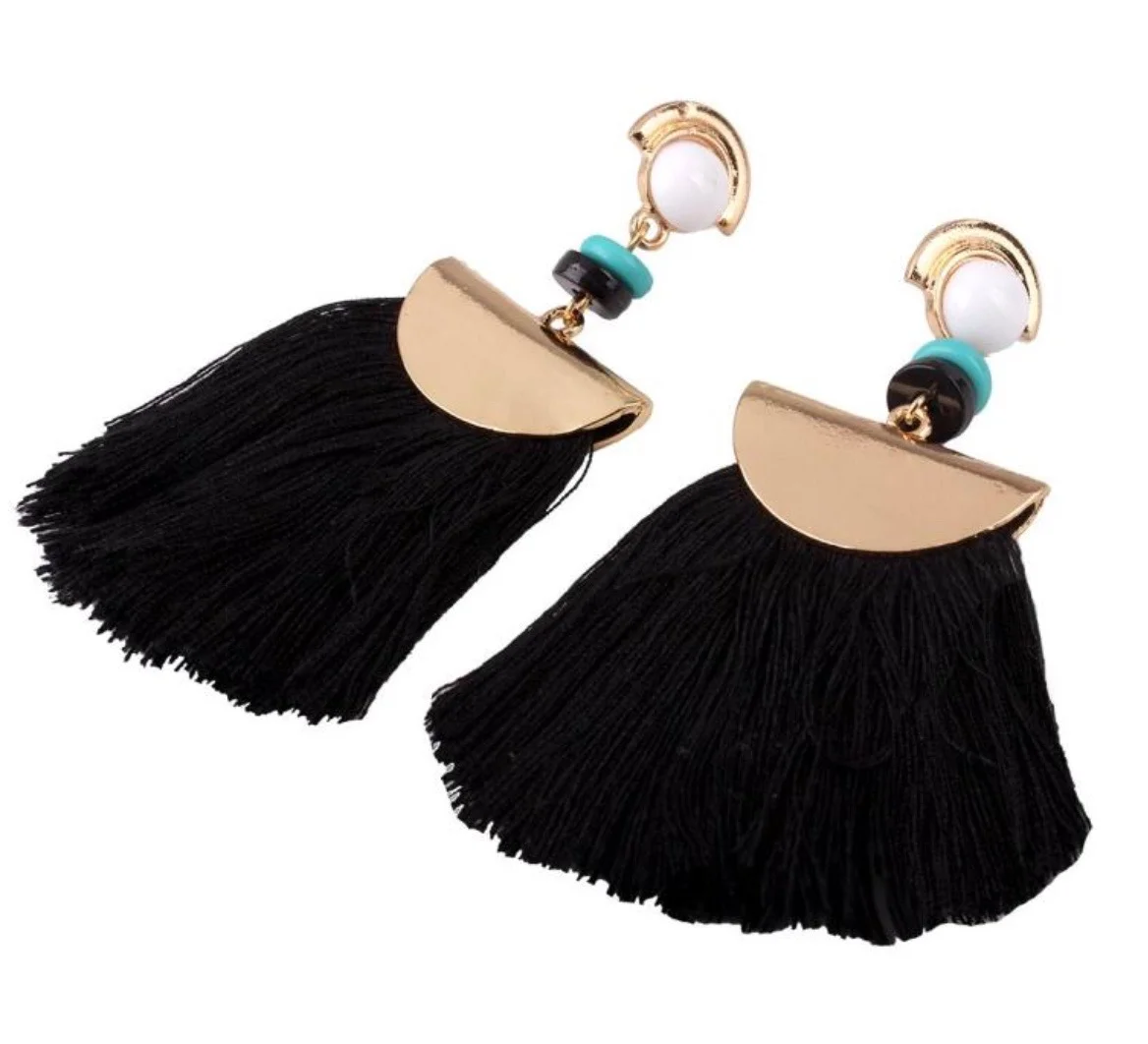 Wind Fan Tassel Earring