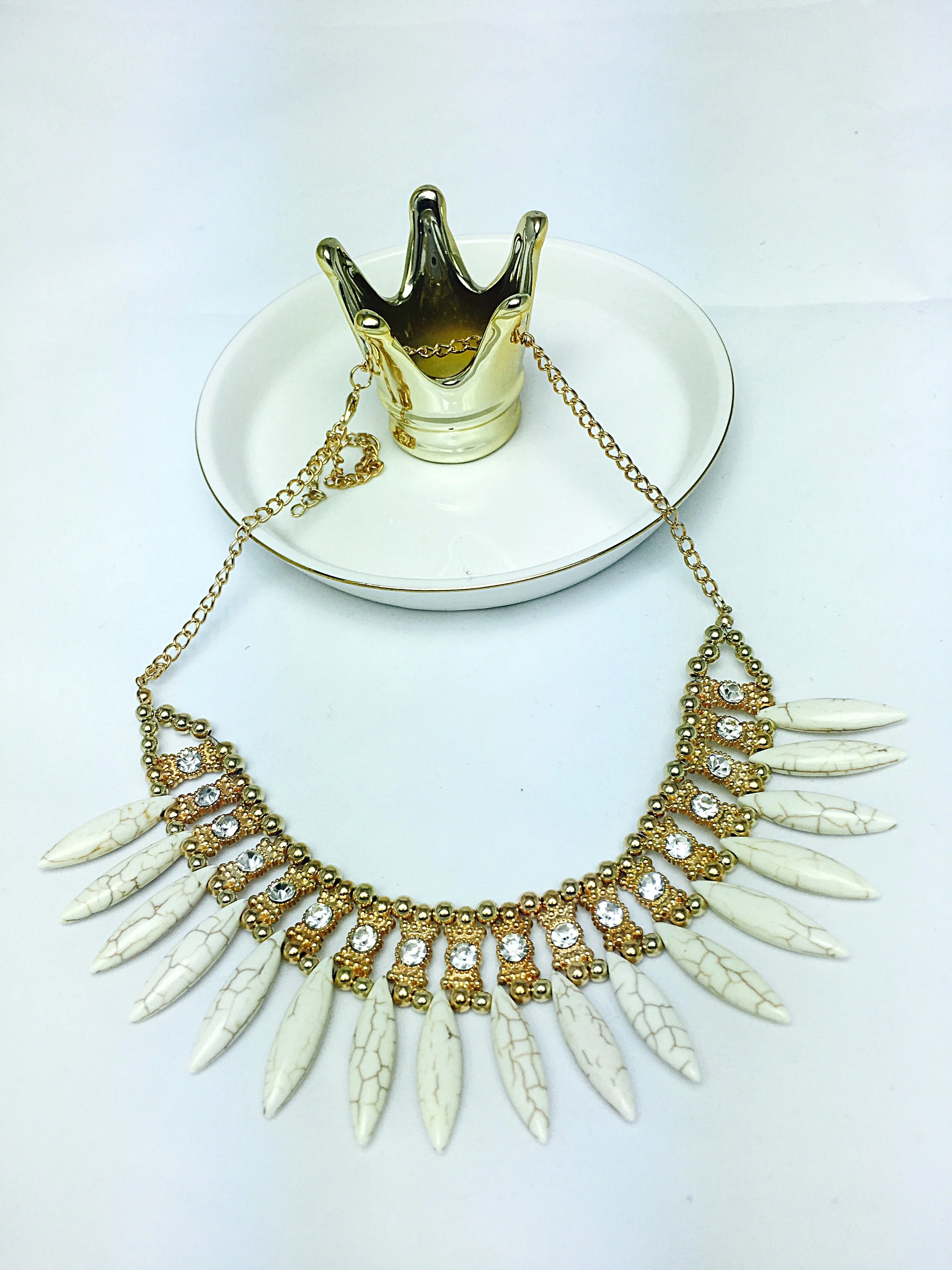 Diamond Claw Necklace 