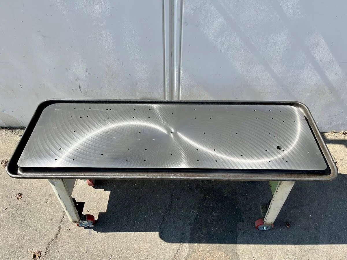 Two by six and a half feet of really really flat!

My small thousand pound fixture/fab table I just got Blanchard Ground.

Something I&rsquo;ve wanted/needed for about thirteen years.

Feels sacred!
