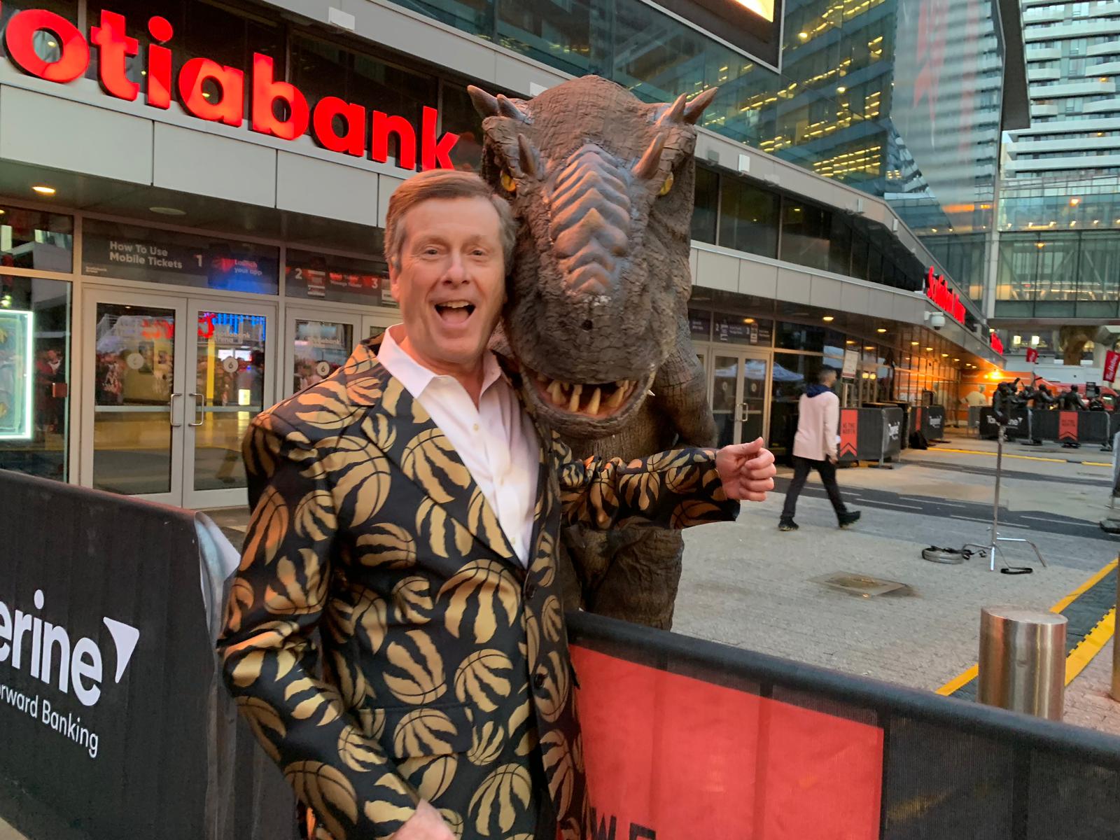  J-rex with mister John Tory 