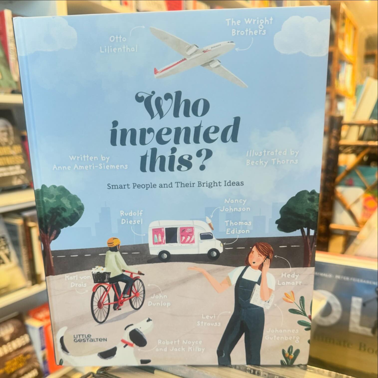 This is such a cool book! It&rsquo;s a time tunnel trip that shows how some of history&rsquo;s greatest makers, creators, and ideas helped to shape the world of today. Who invented the car? Different vaccinations? The lightbulb? Blue jeans? The thing