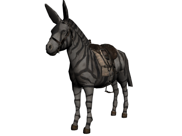 Rockstar originally developed a zebra model for the first RDR for an occasion such as this. Though it was only available in multiplayer.