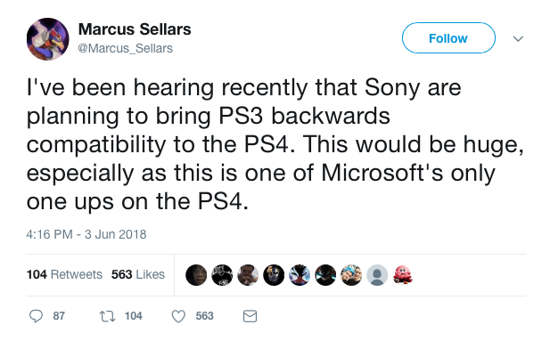 The tweet in question.