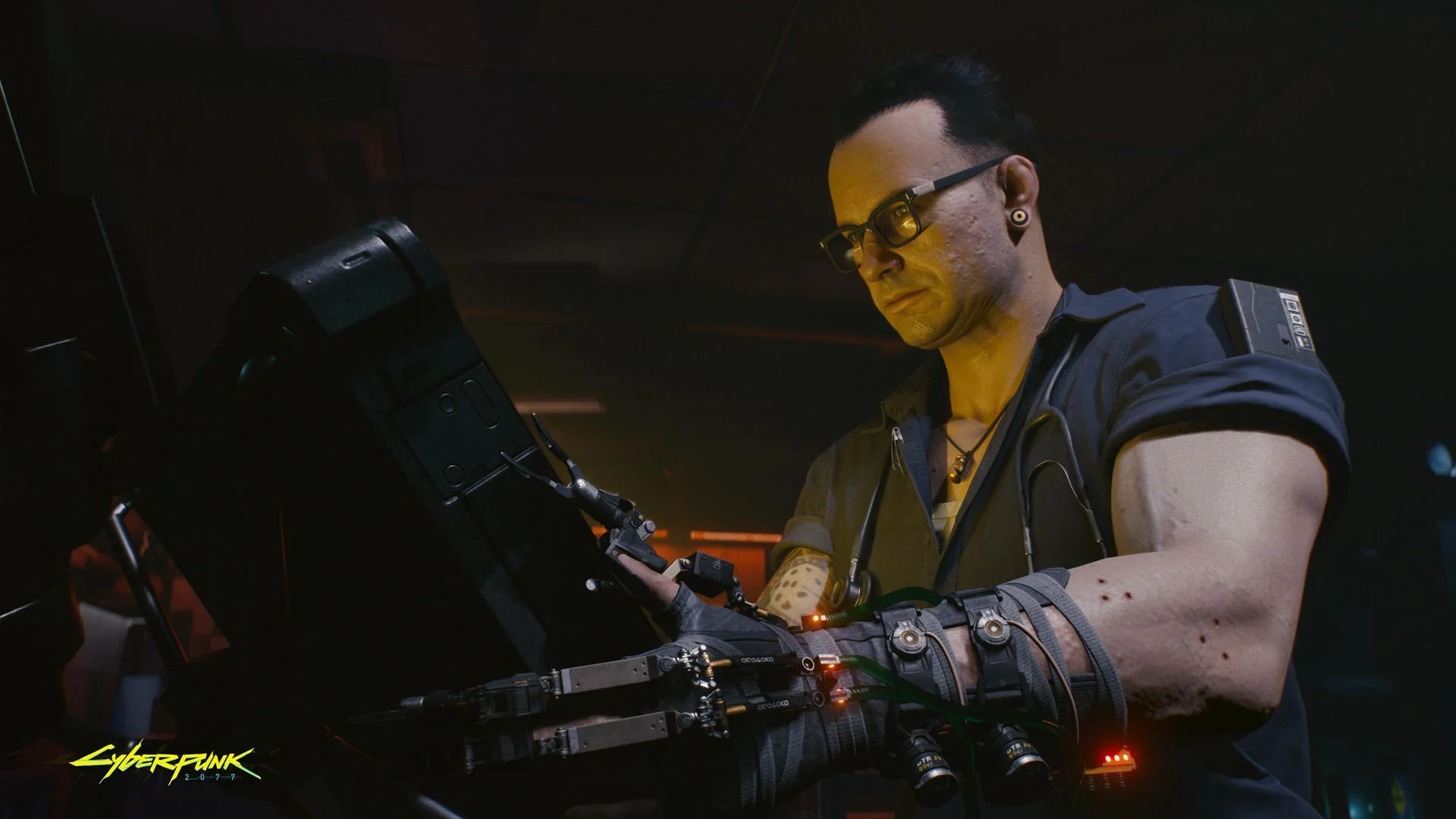 Visit with a 'ripperdoc' to upgrade V's skills and abilities through various cybernetic enhancements.