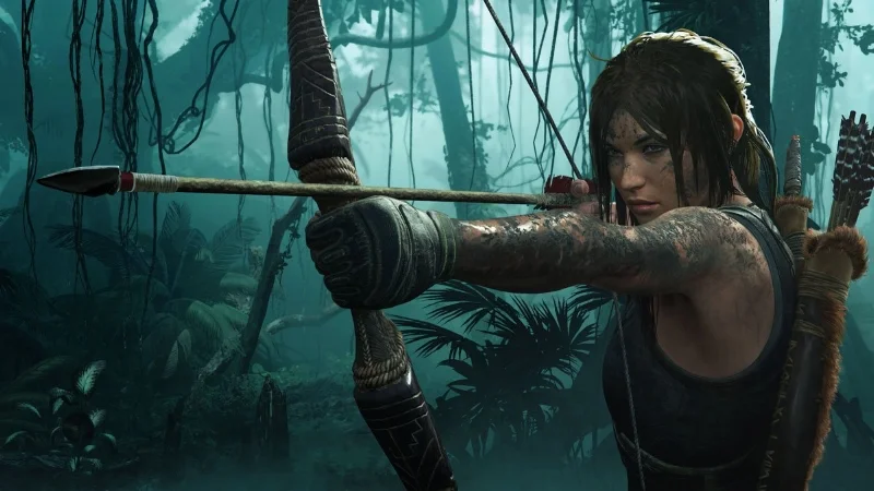 That signature bow is still the go-to weapon.