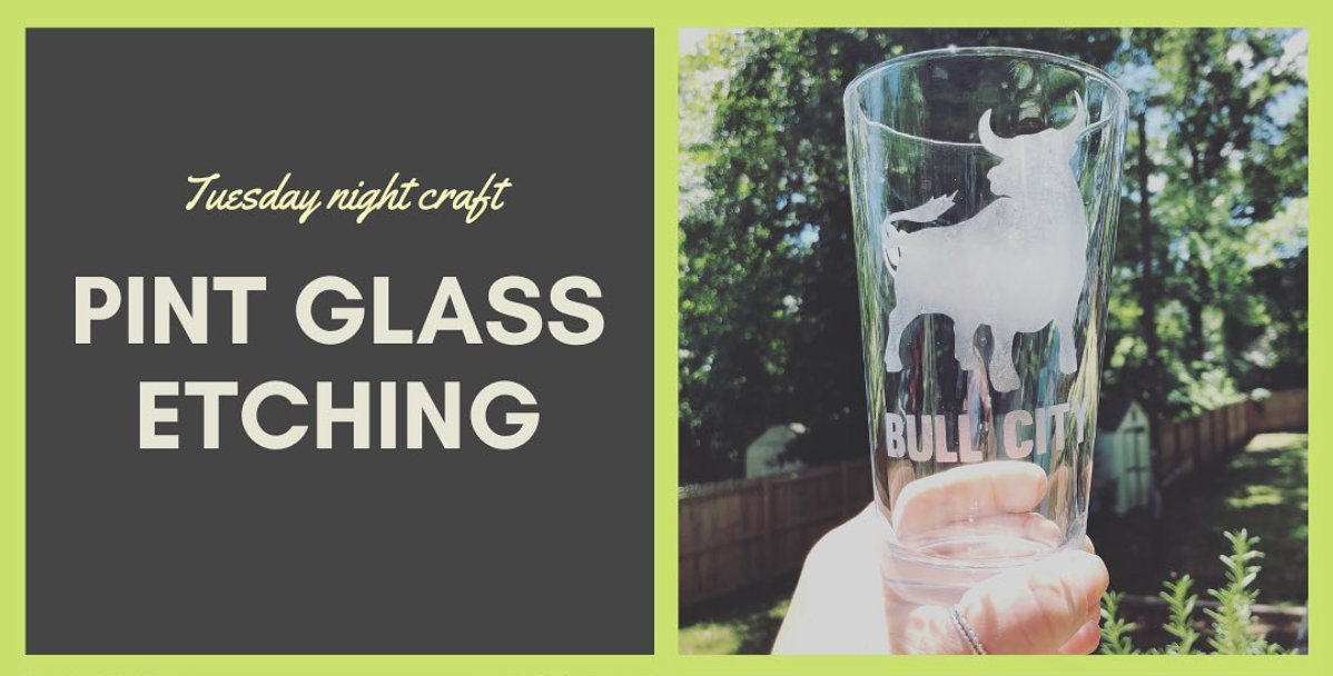 DIY Pint Glass Etching