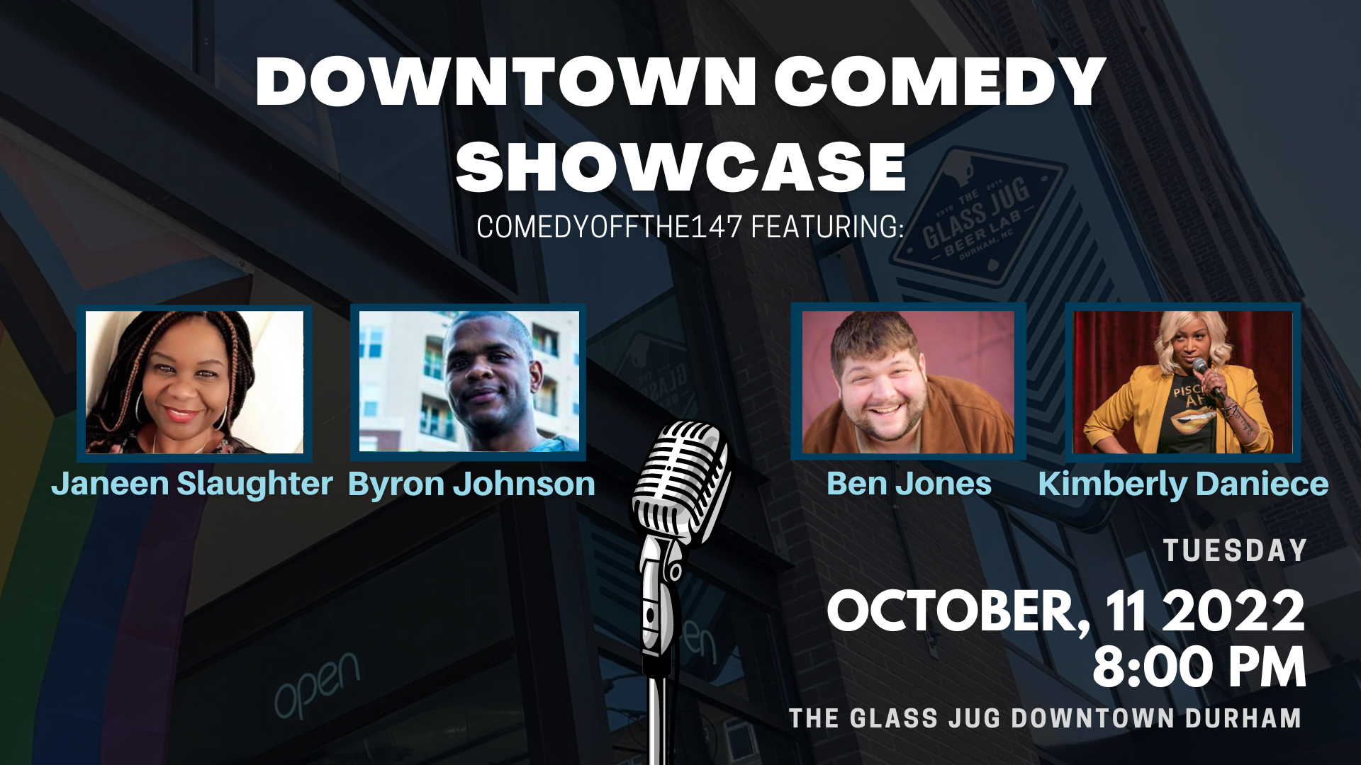 Downtown Comedy Showcase at The Glass Jug!