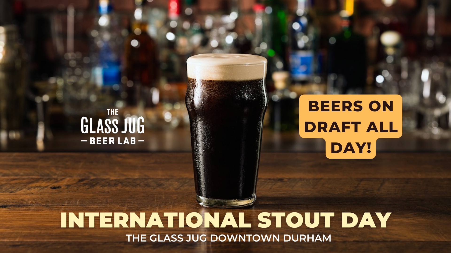 International Stout Day — The Glass Jug Beer Lab
