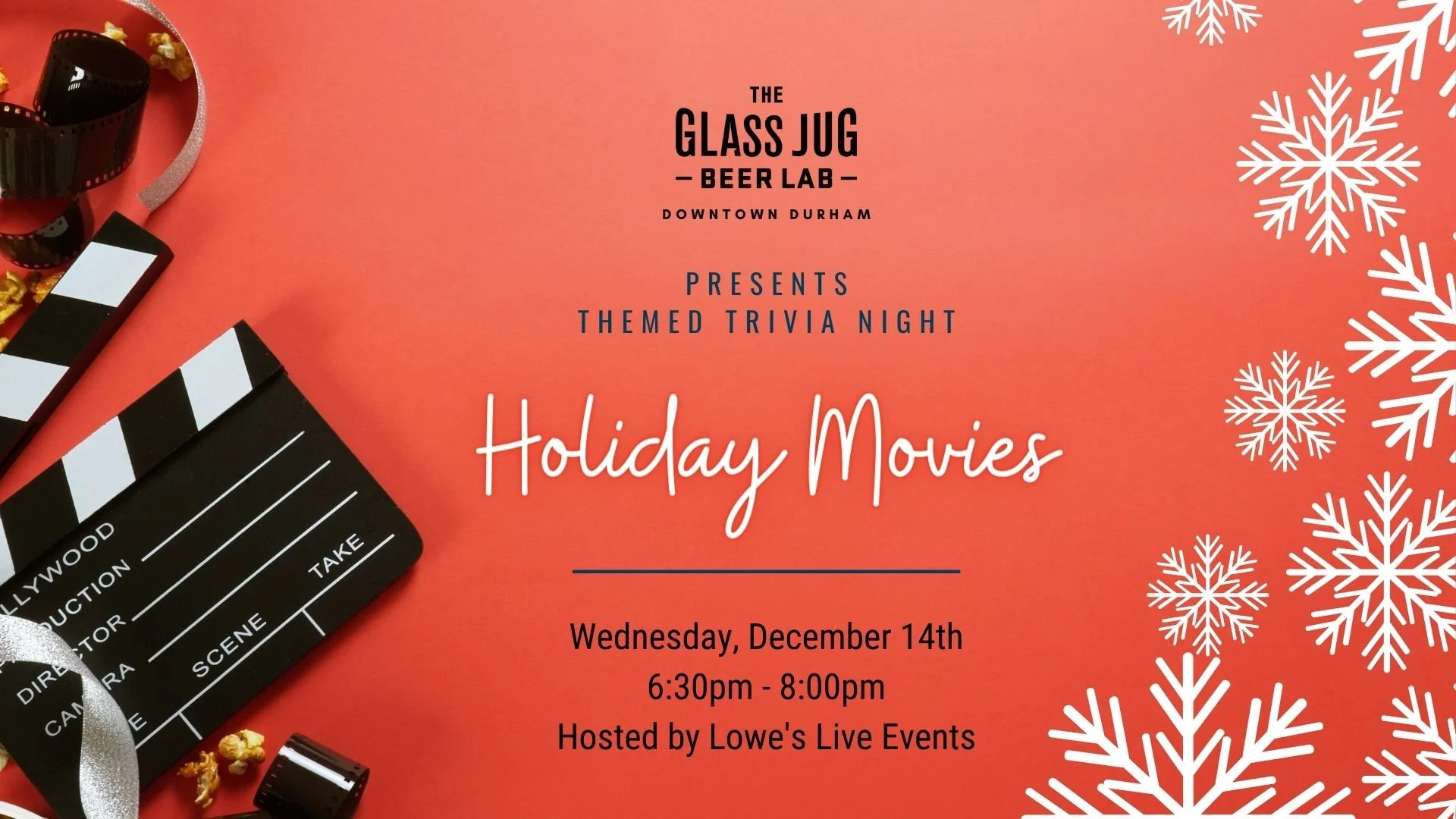 Themed Trivia Night Holiday Movies — The Glass Jug Beer Lab