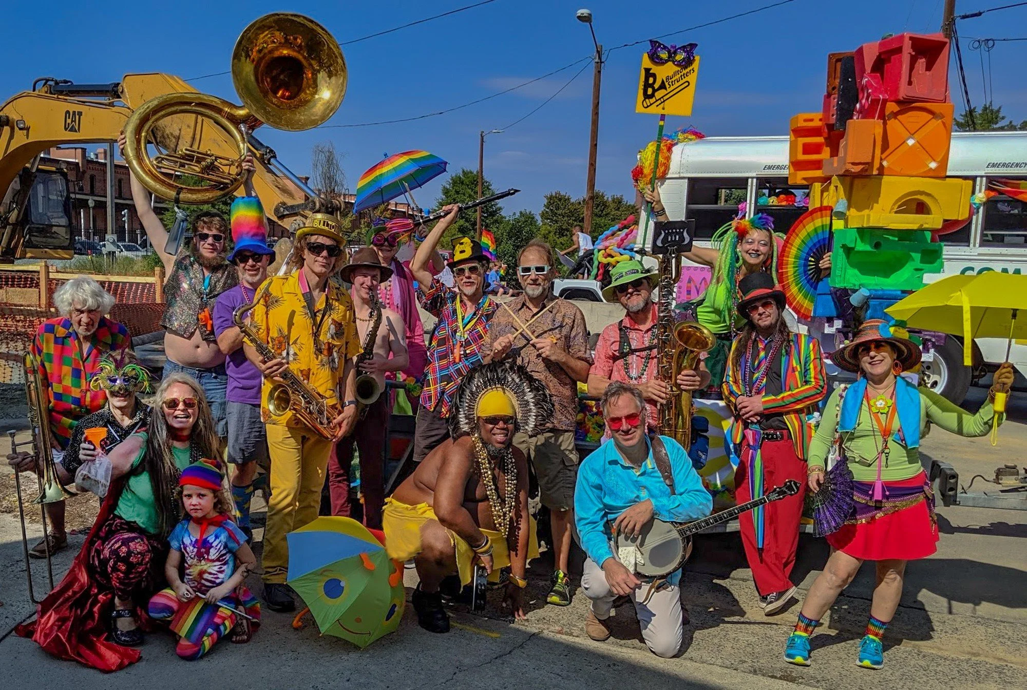 Daytime Mardi Gras Celebration with Bulltown Strutters and Cajammers