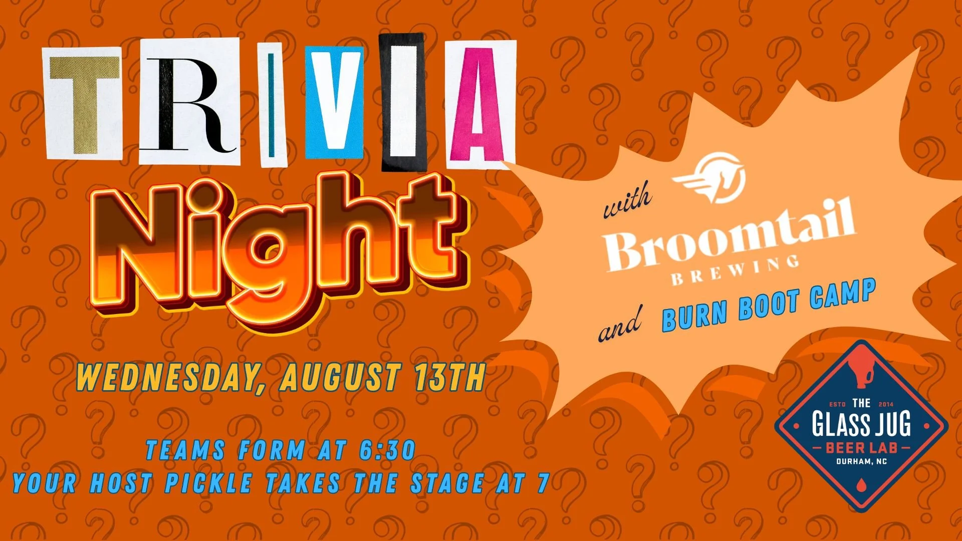 Trivia Night with Broomtail Brewing & Burn Boot Camp
