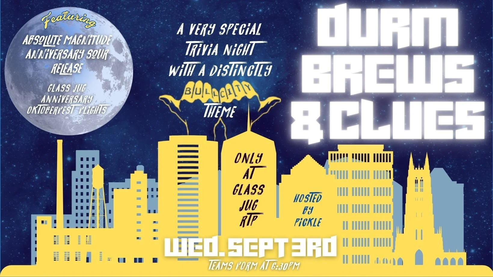 Durm Brews & Clues + Double Beer Release