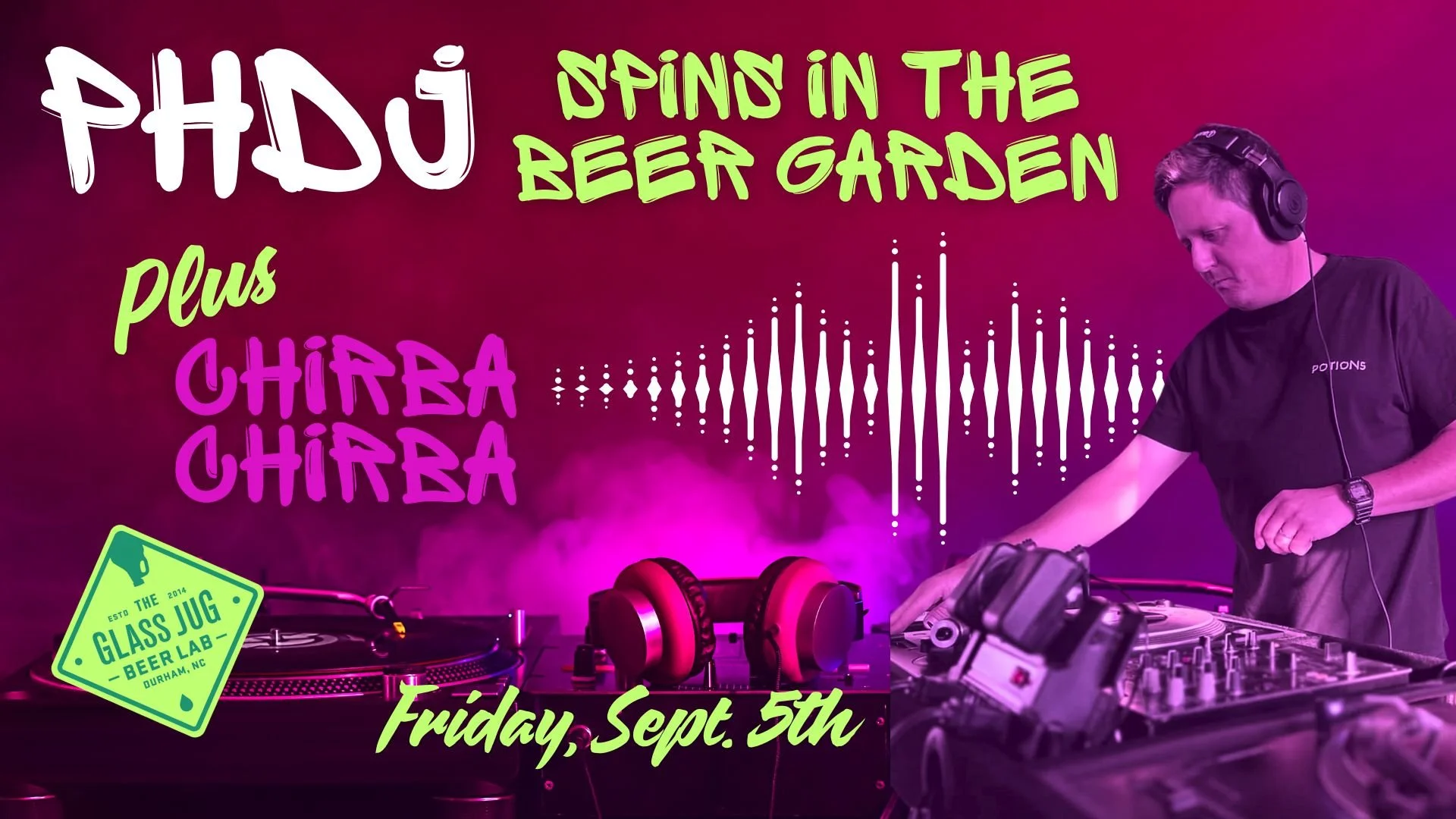 PHDJ Spins in the Beer Garden