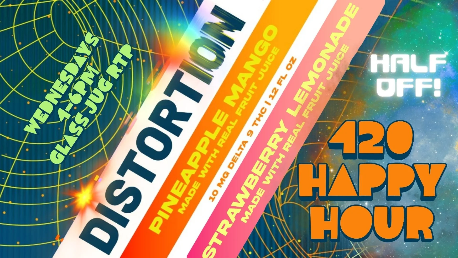 Distortion Hemp Beverage 420 Happy Hour