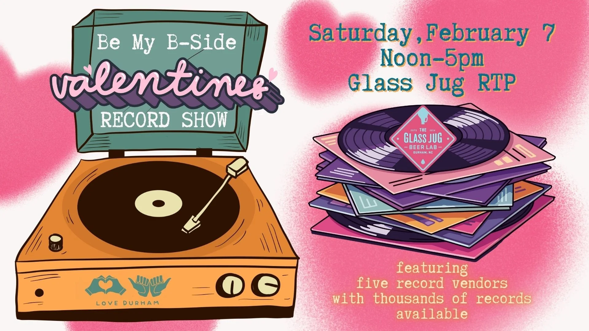 Be My B-Side Valentines Record Show