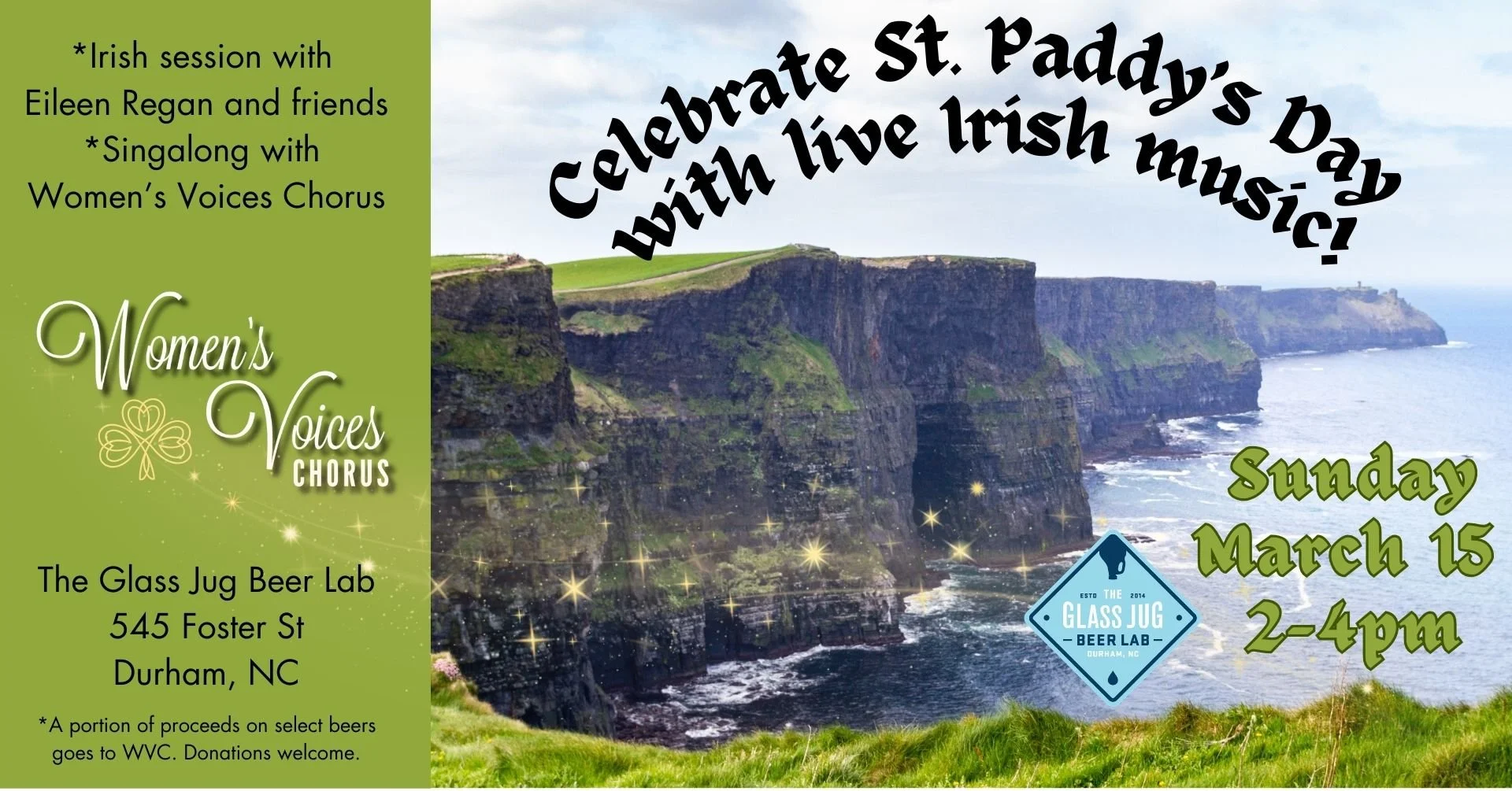 Irish Music Fundraiser for Women's Voices Chorus