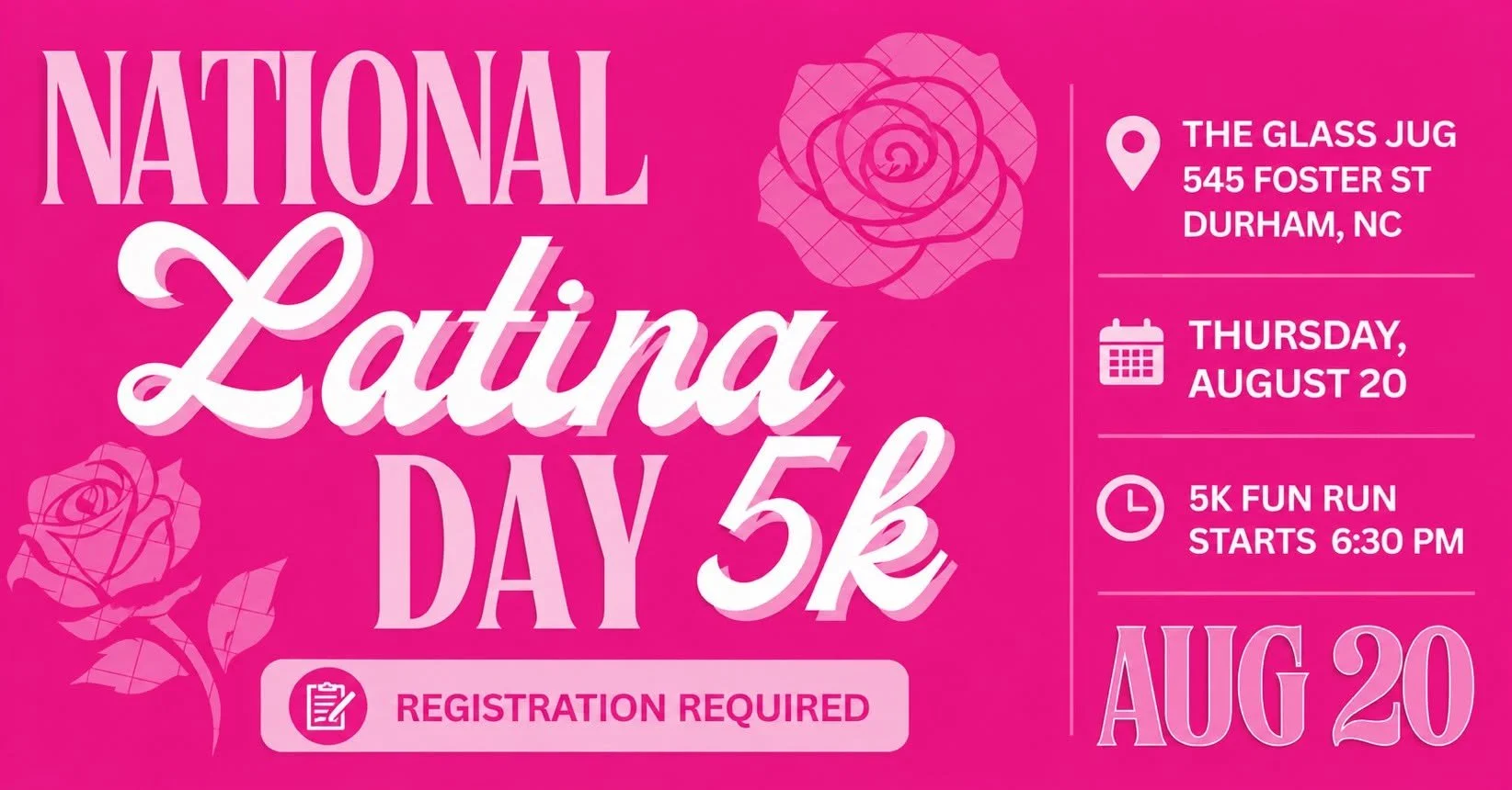 National Latinas Day 5K Fun Run - with Latinos Run and Latinas Run of Raleigh Durham