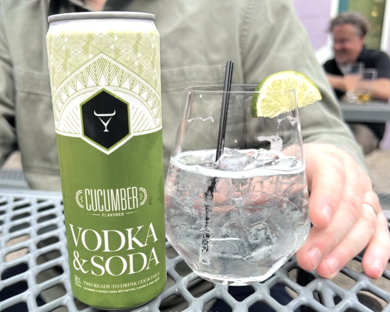 Durham Distillery's Cucumber Vodka & Soda cocktail