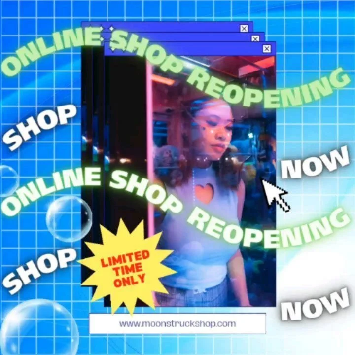 (EDIT: CLOSED) WEBSHOP IS BACK // literally I'm home for the holidays so the shop is OPEN for you online shoppers 💻 Yes, some items are marked down and YES, they may not be restocked after they're gone so act FAST 🏃&zwj;♀️💨

The online shop will o