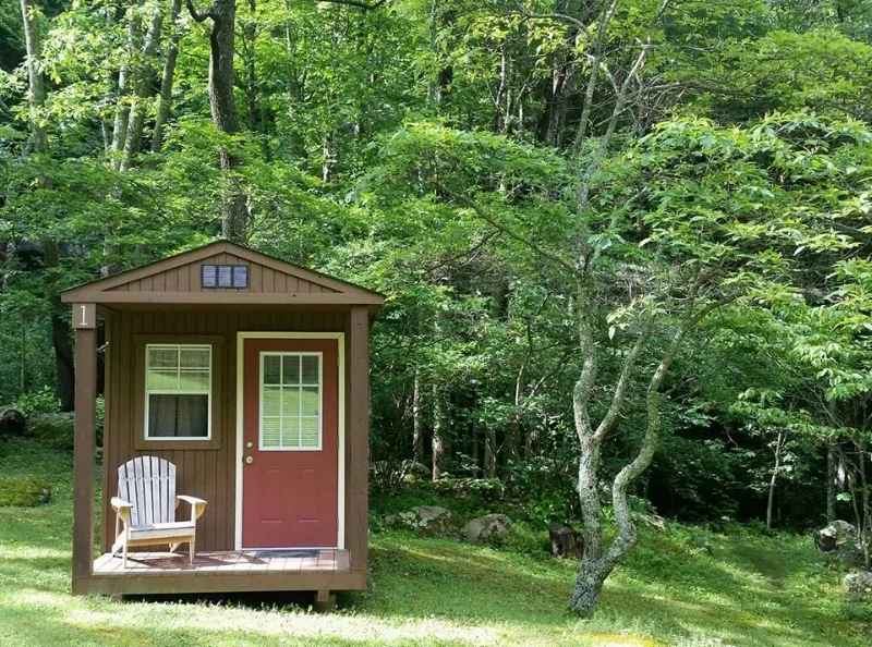 My little cabin in the Blue Ridge Mountains during a recent silent retreat.