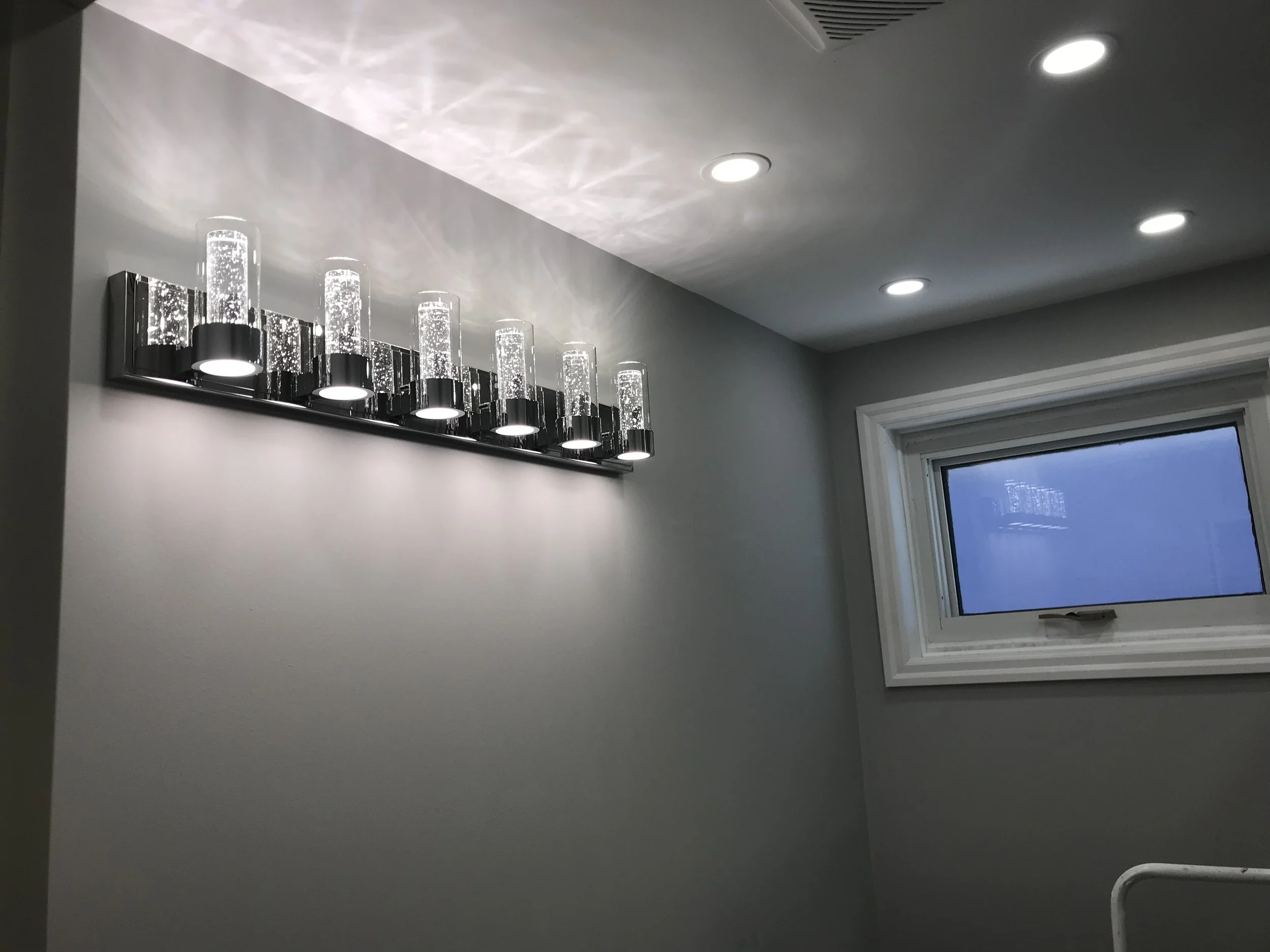 Light Fixture w/ Pot Light and Window Installation