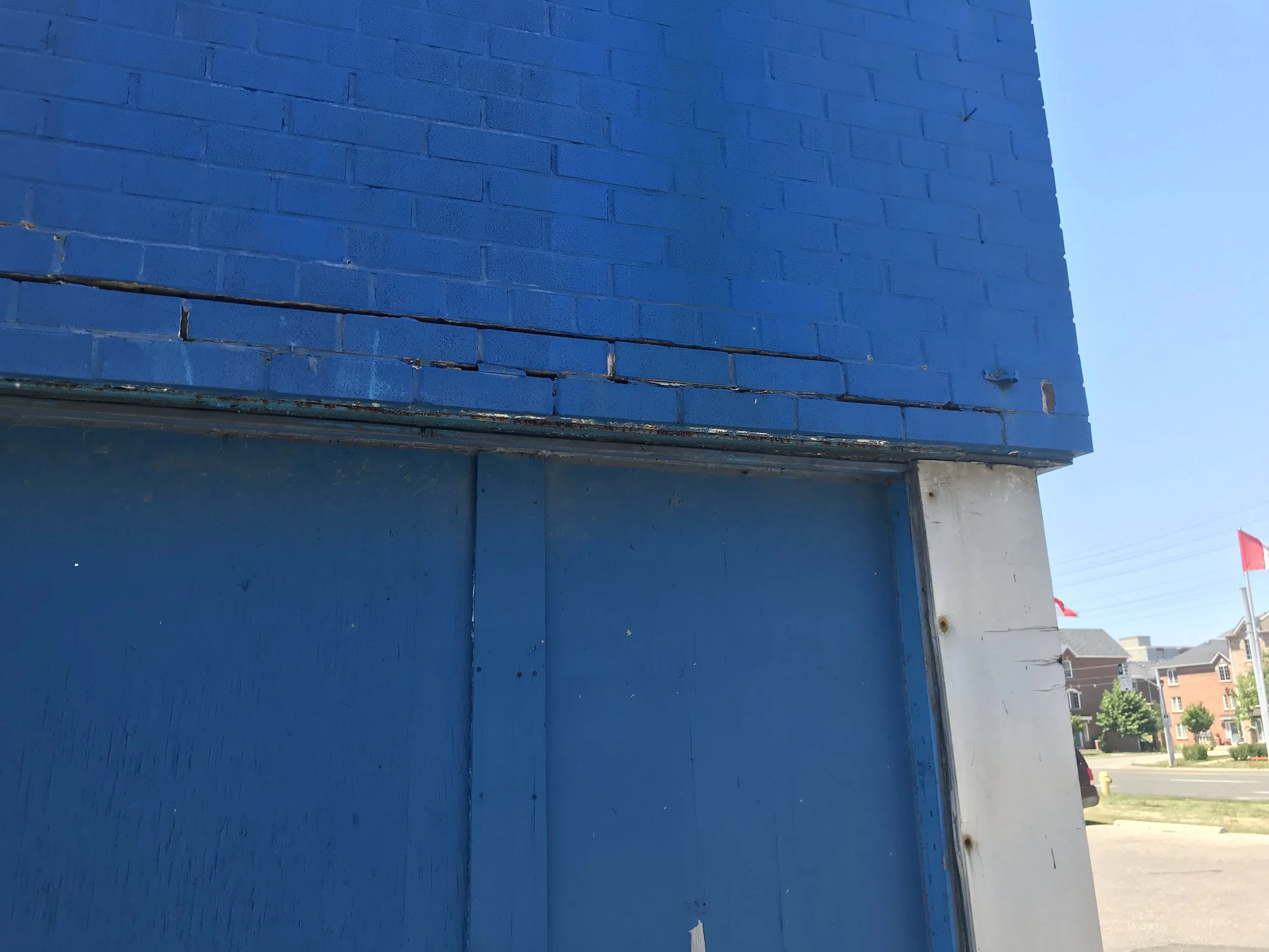  Damaged Brick Exterior Wall Before Repair 