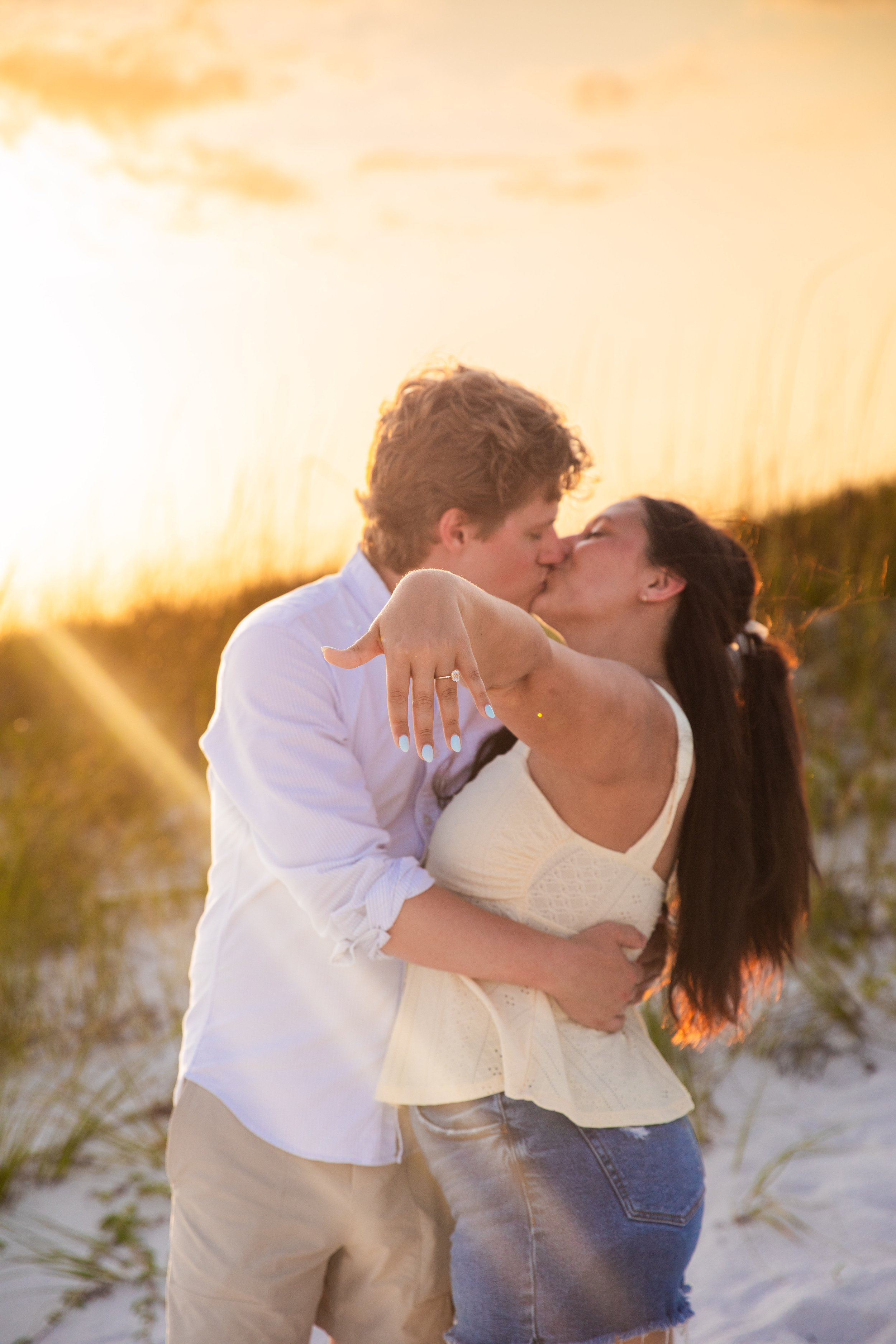 Surprise Engagements on Navarre Beach - Jessica Salort Photography