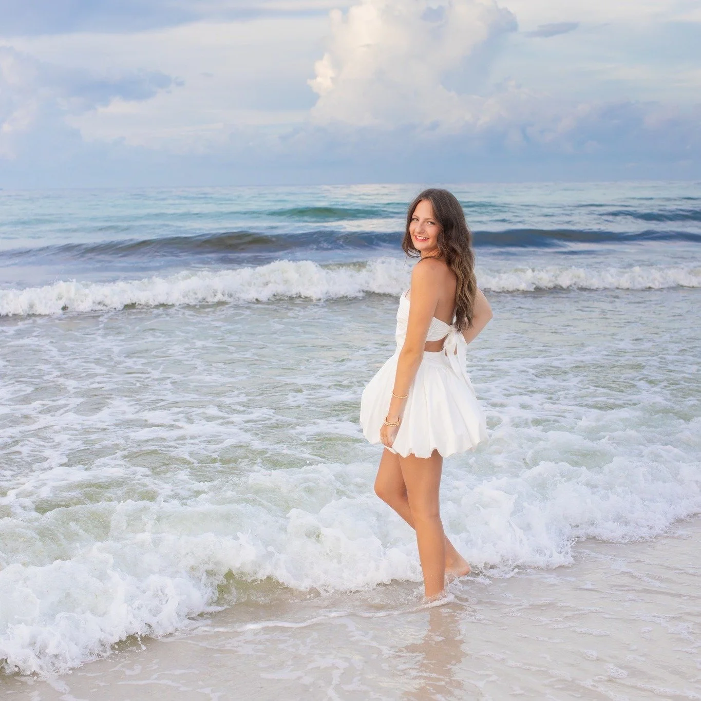 Too many good ones from this senior session. When she walked up I remembered a little girl from summers before with a little flow pink dress. It took me a moment to realize it was her all grown up as I recounted the story of that little girl to her p