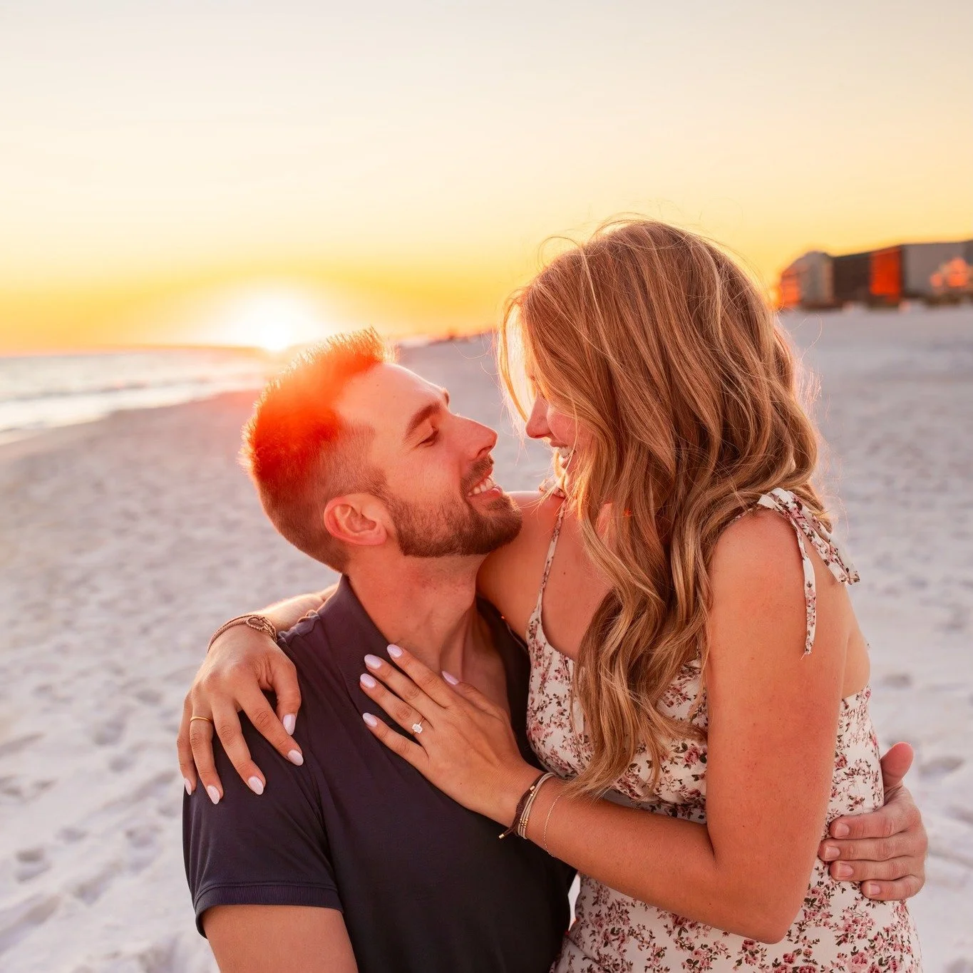 Surprise engagement on chilly Navarre Beach! These nights are so sunny. Giving you rich dreamy sunsets of your dreams. 

My goal as a photographer is to make you feel so comfortable that you don't even realize you are taking photos. You are simply li