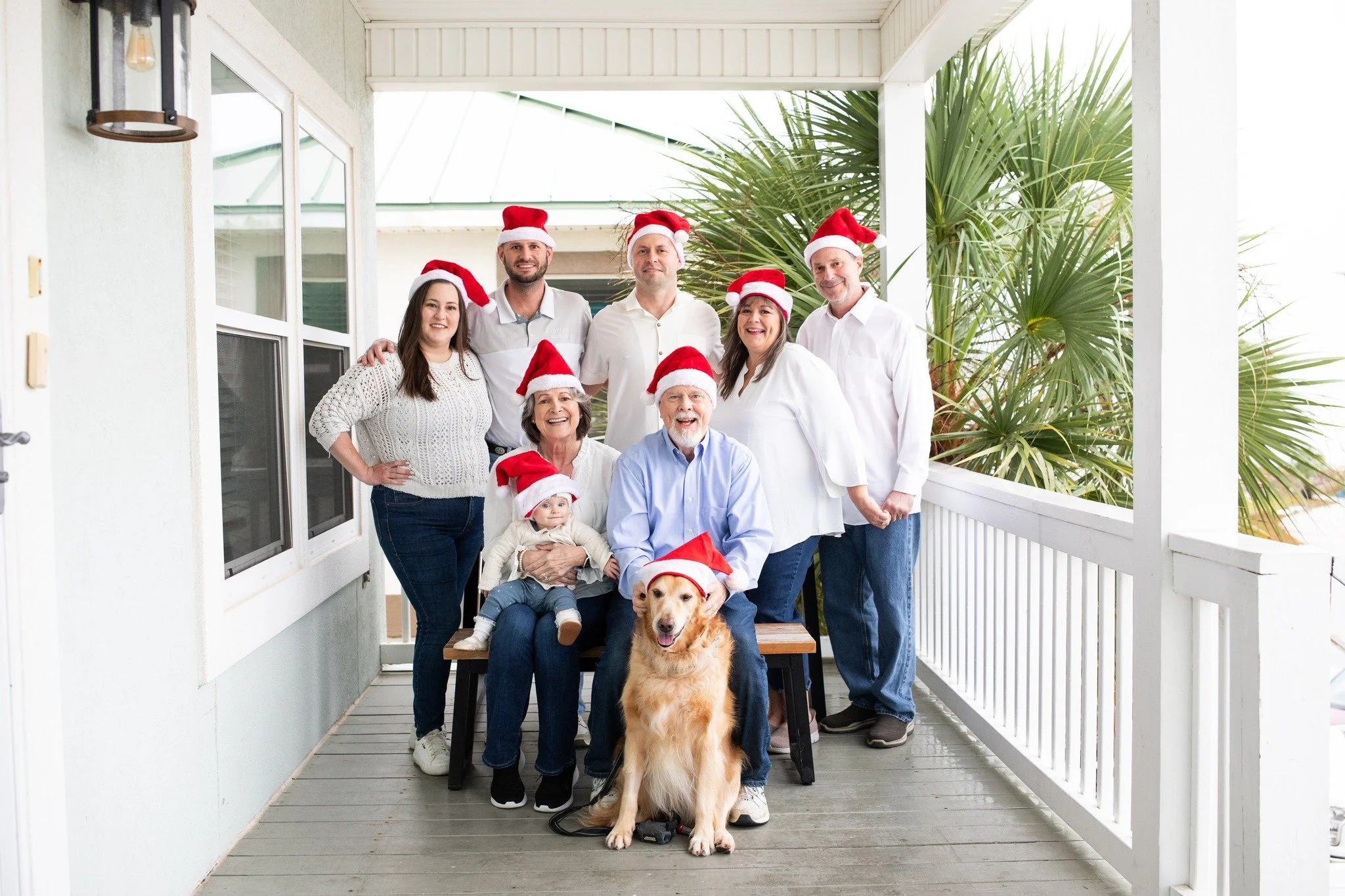 The other day the weather was terrible but we pushed through and got some gorgeous images on the balcony of the home my clients were staying at. The weather is unpredictable sometimes in the winter. It could be cold or hot, you just never know. But w